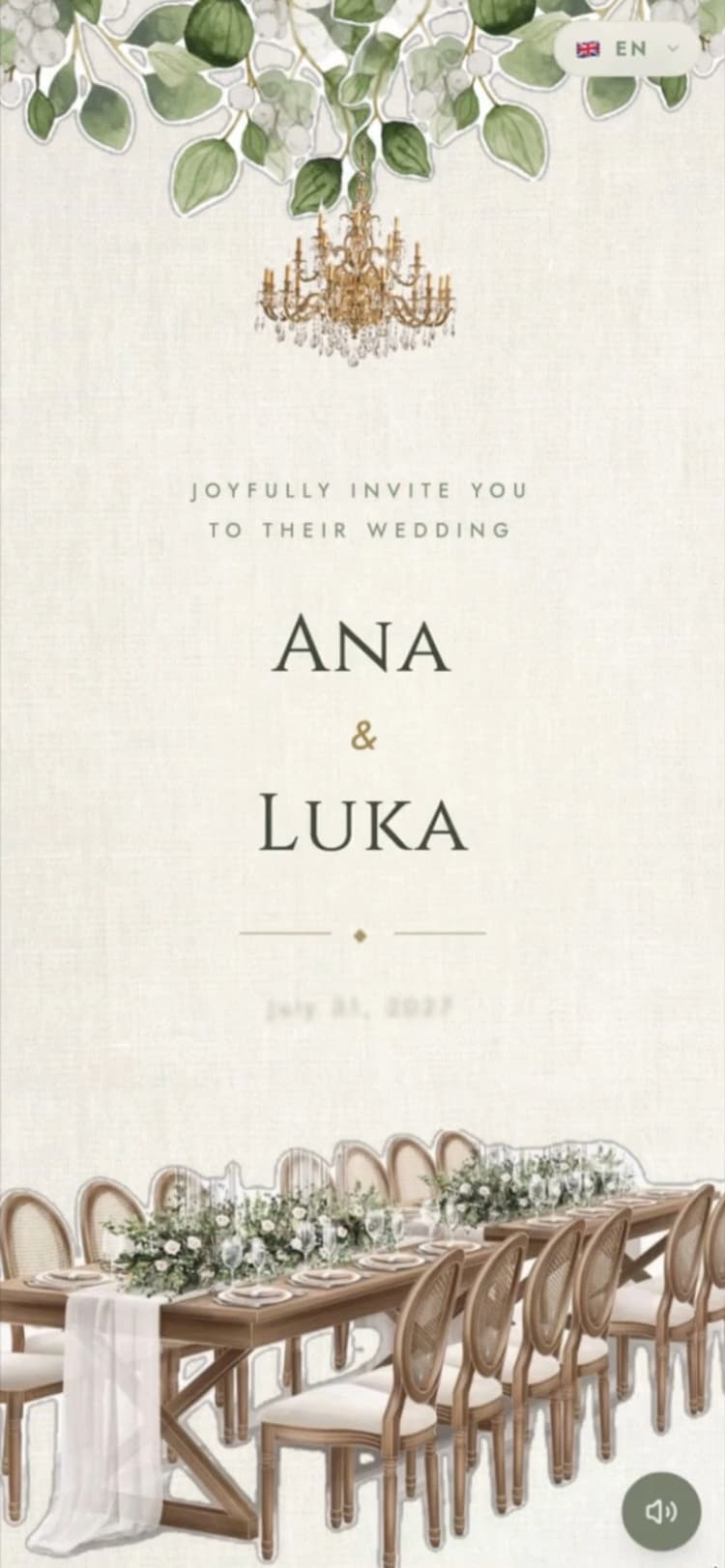 Imperial invitation sample